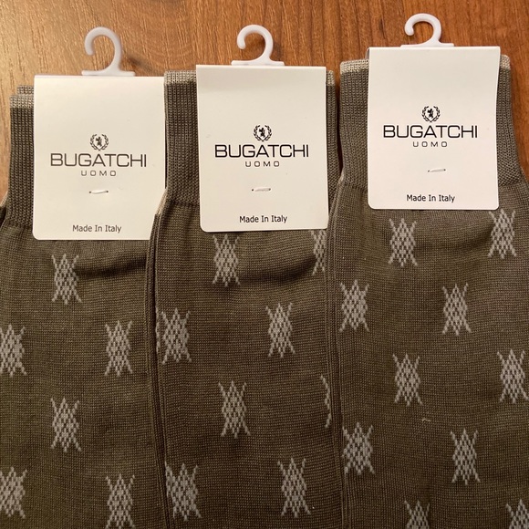 SOLD NWT 3-Pack of Bugatchi dress socks. Argyle - Picture 2 of 4